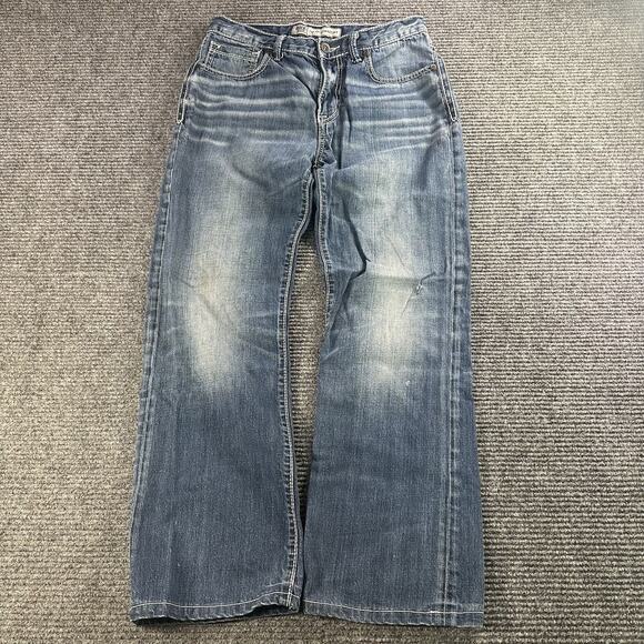 Vintage Y2K Mens BKE Tyler Straight Embroidered Pocket Baggy Jeans W28xL28 - Picture 1 of 7